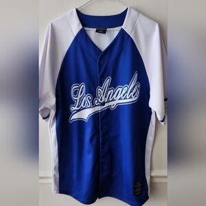 Los Angels Blue and White Sports Jersey